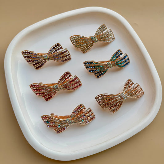 Crystal Bejeweled Hair Clip - Multiple Colors