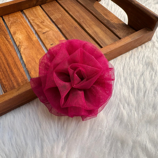 Purple Flower Alligator Hair Clip