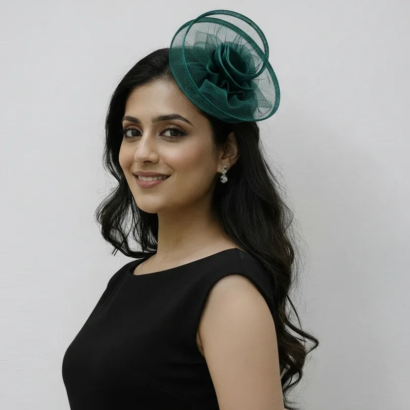 Twirlina Flower Fascinator - 3 Trendy Color Options