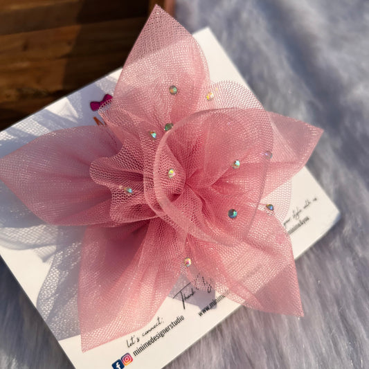 Onion Pink Twilight Petals Baby Headband