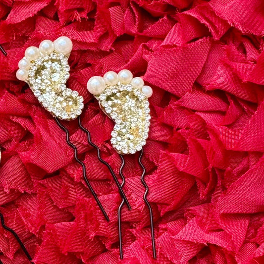 Baby Feet Hai Pin for Baby Shower