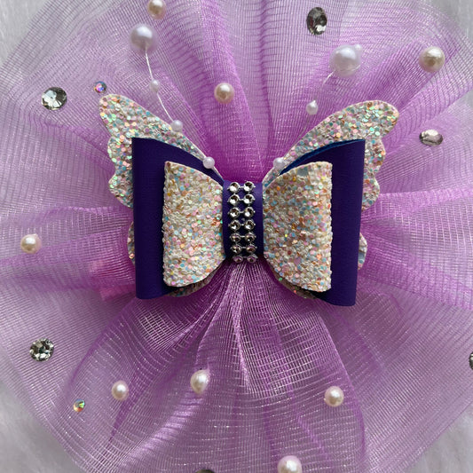 Purple Butterfly Hair Clip