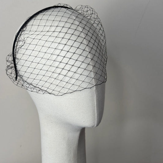 Black Birdcage Veil Hairband