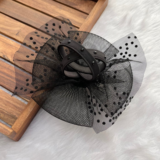 Black Diamond Delight Fascinator Hat