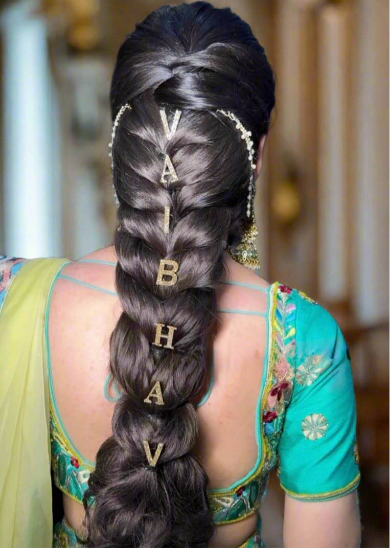 Custom Name Golden Letter Clips