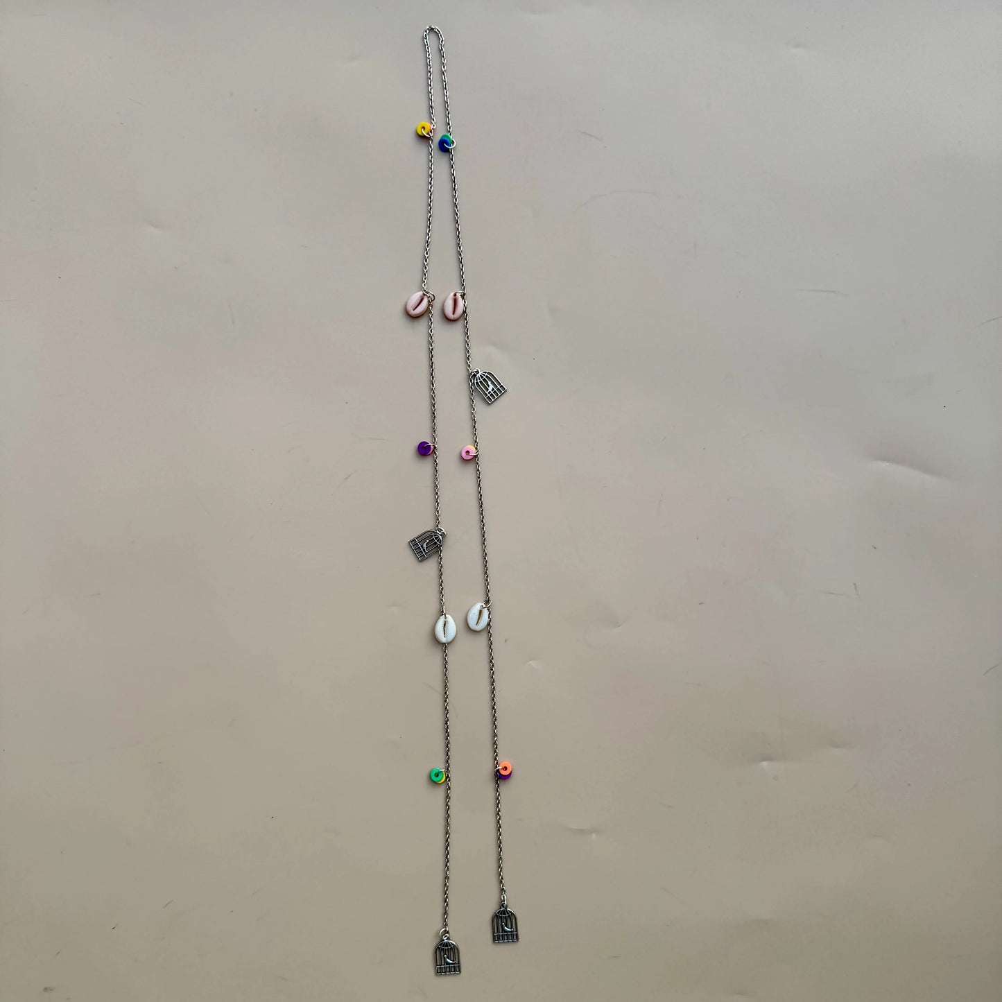 Shell & Charm Silver Hair Chain