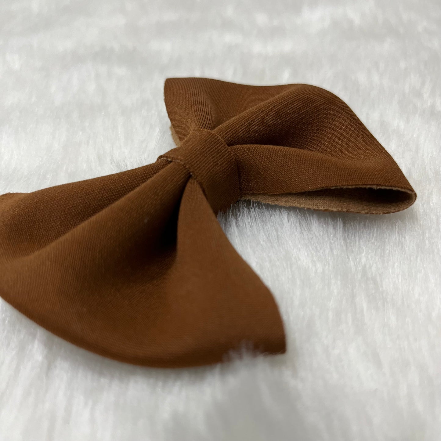 Camel Brown Bow Hair Clip