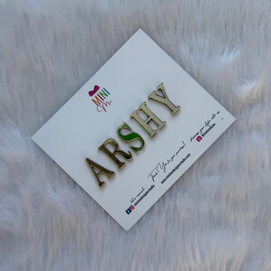 Custom Name Acrylic Alphabet Letter Clips