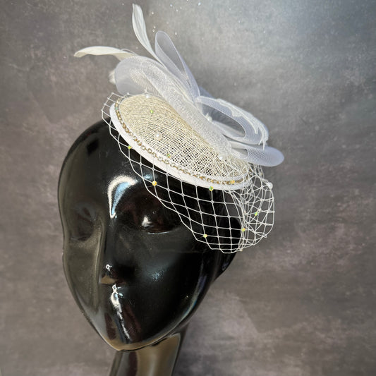 White Luxe Bridal Hat
