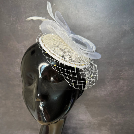 White Luxe Bridal Hat