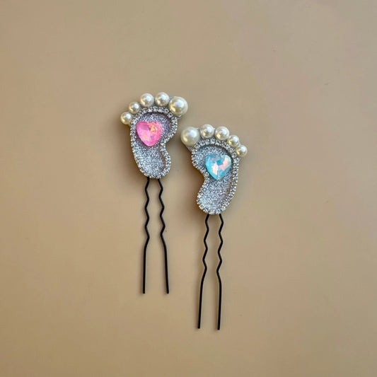 Baby Feet Hair Pin Set (Mirror Pair)