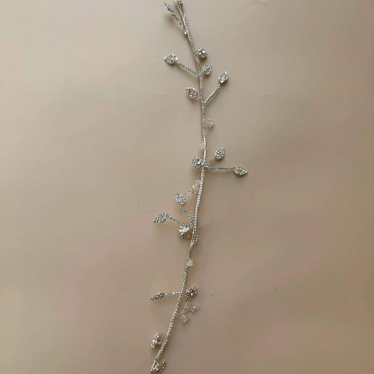 Leafy Crystal Vine Braid Accessory