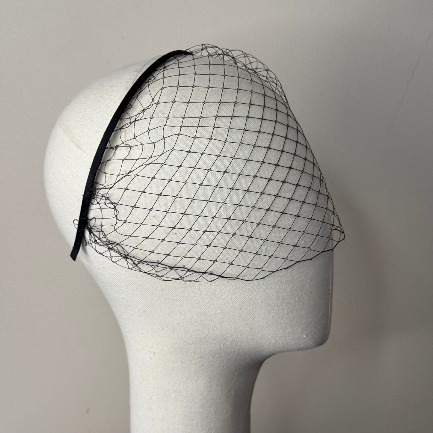 Black Birdcage Veil Hairband