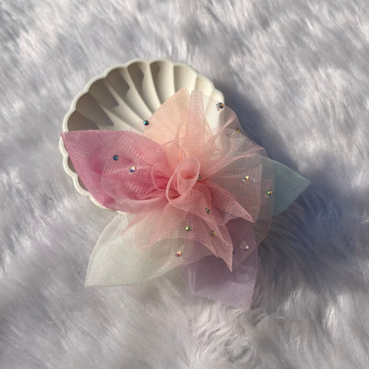 Multicolor Twilight Petals Hair Clip | Rainbow Theme