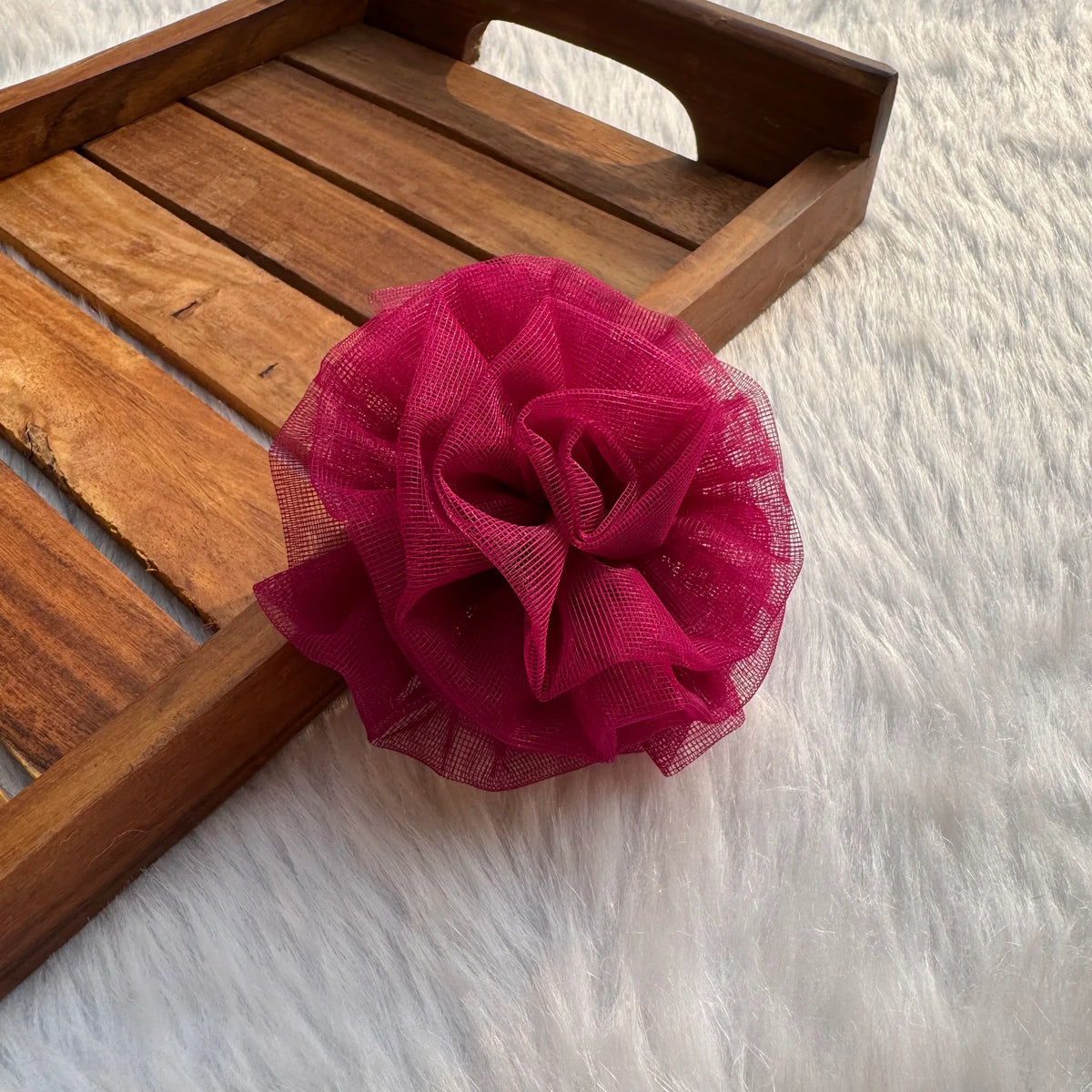 Purple Flower Hair Clip