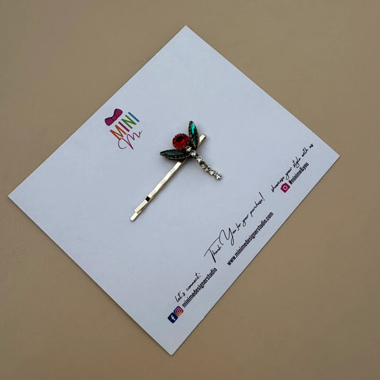 Crystal Tulip Bobby Pin