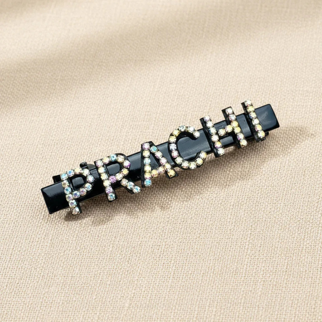 Personalized Crystal Name Hair Clip