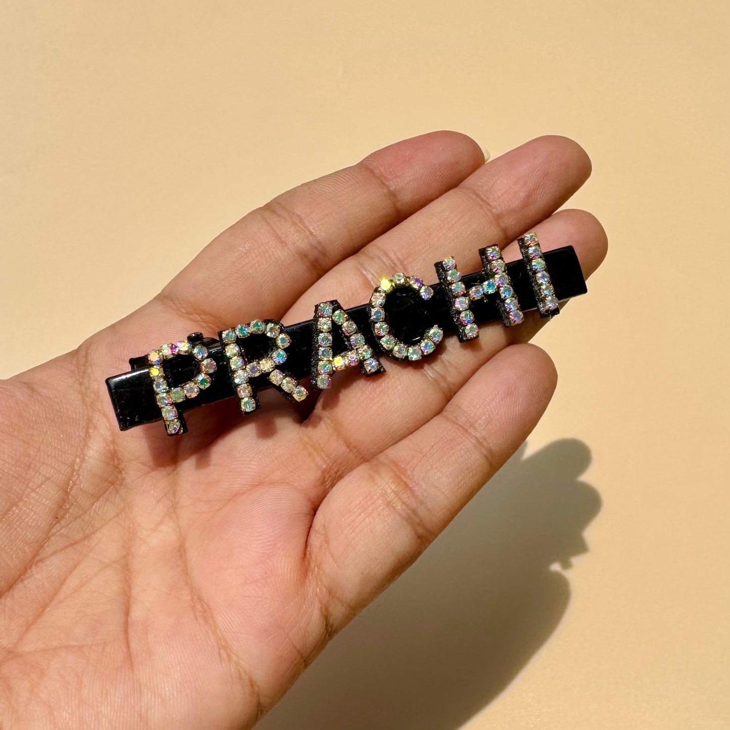 Personalized Crystal Name Hair Clip