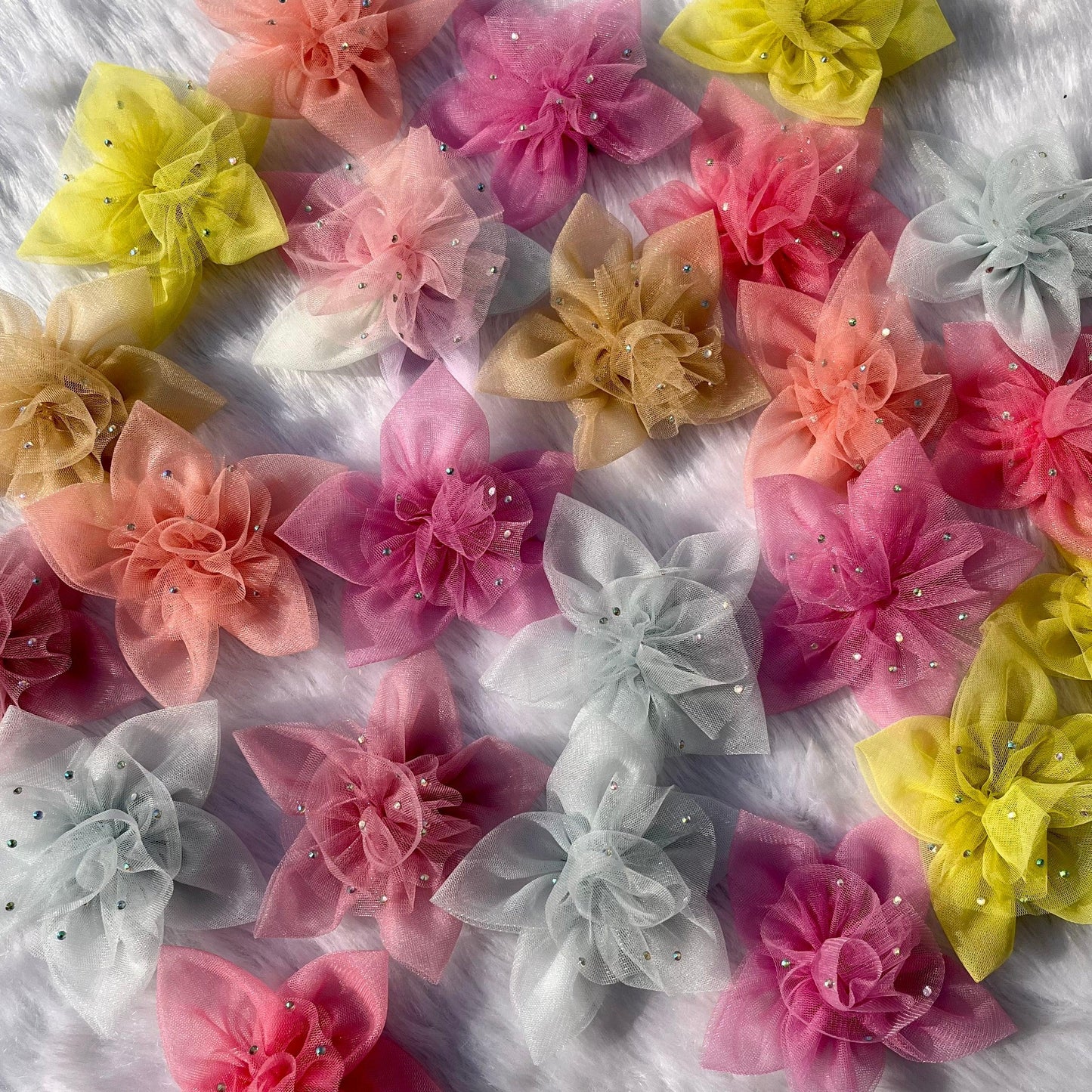 Bulk Floral Twilight Petals Hair Clips – Pack of 30 / 50