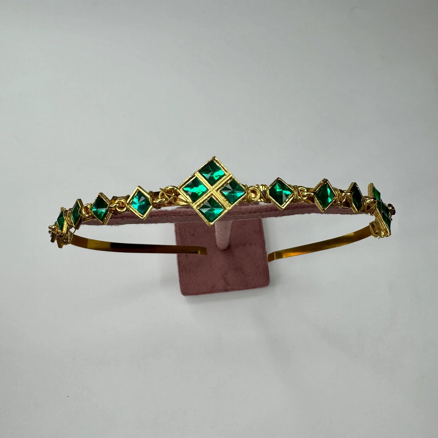Emerald Green Kundan Hairband – Bridal & Wedding Hair Accessory