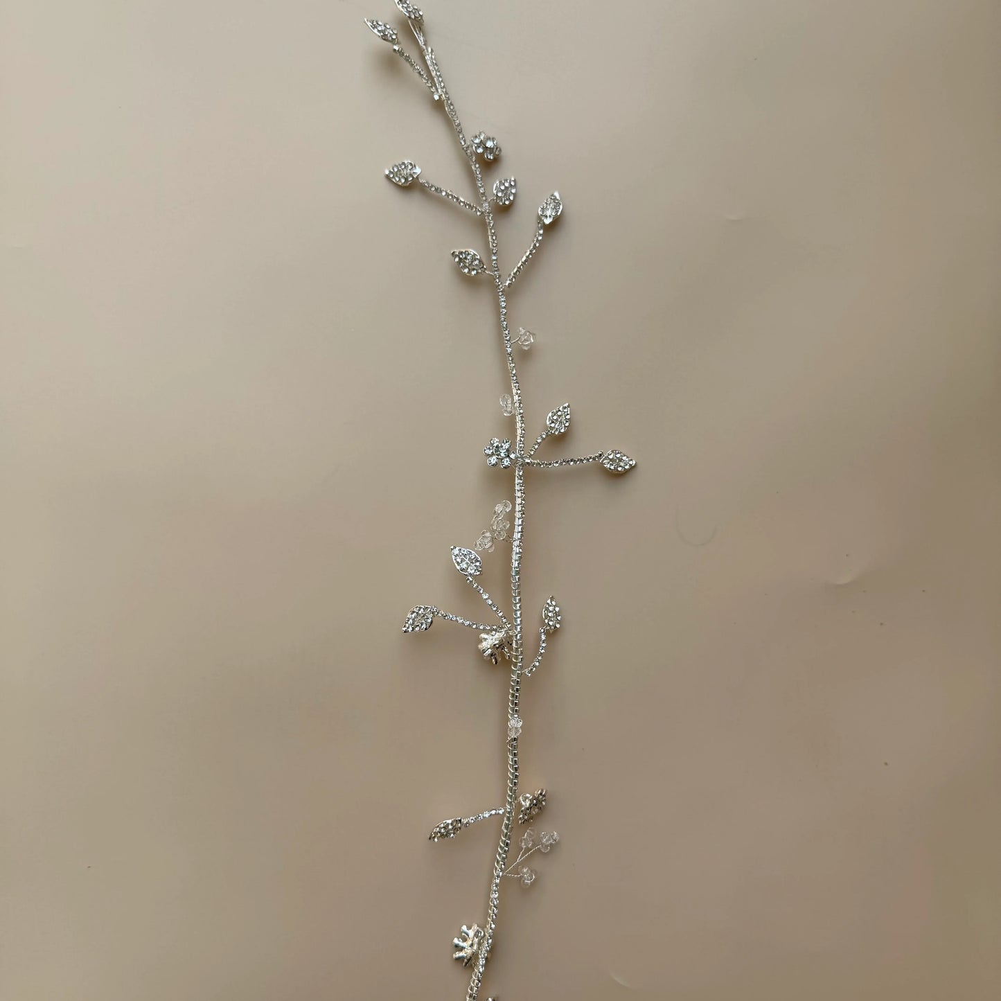 Leafy Crystal Vine Braid Accessory
