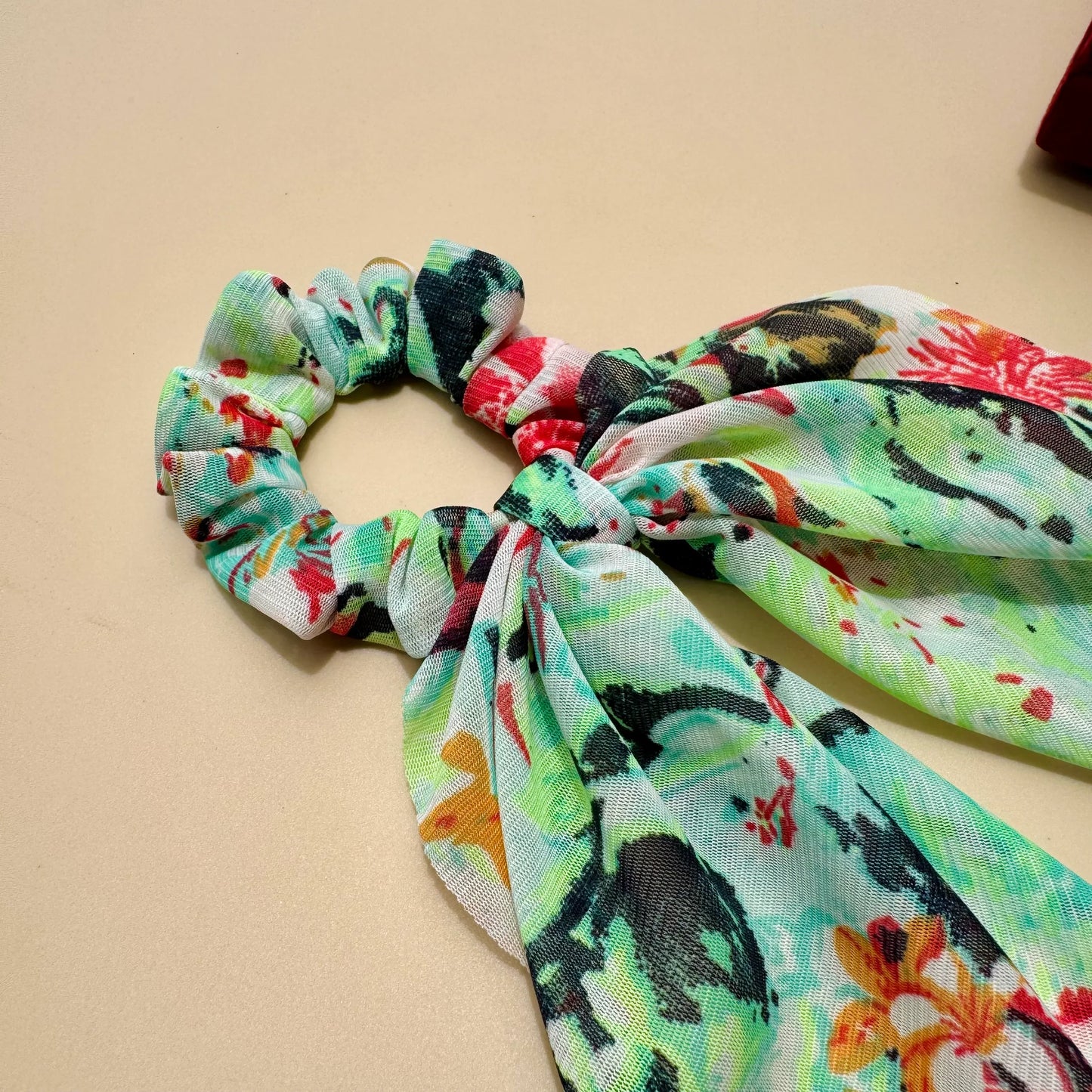 Goa Vibes Floral Scarf Scrunchie