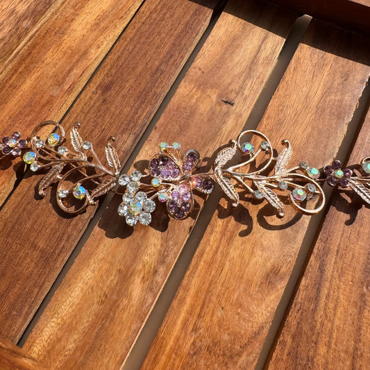 Aurora Garden Floral & Butterfly Hair Vine