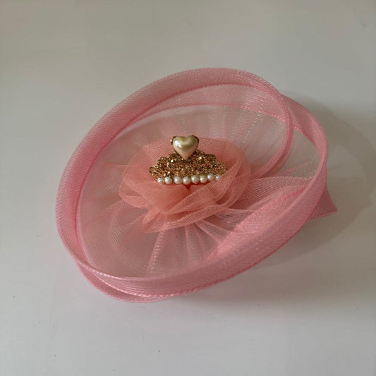 Blush Pink Princess Fascinator