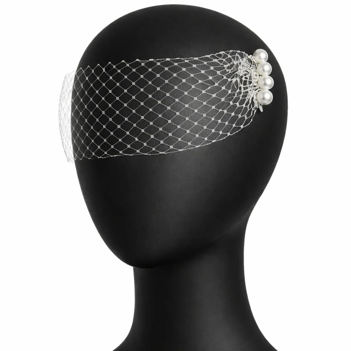 Pearl White Birdcage Eye Veil
