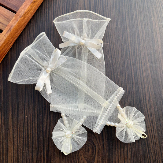 Ivory Princess Net Gloves