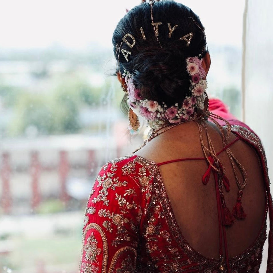 Custom Name Golden Letter Clips