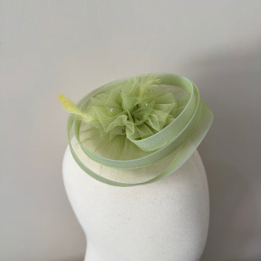 Twisted Pastel Green Fascinator