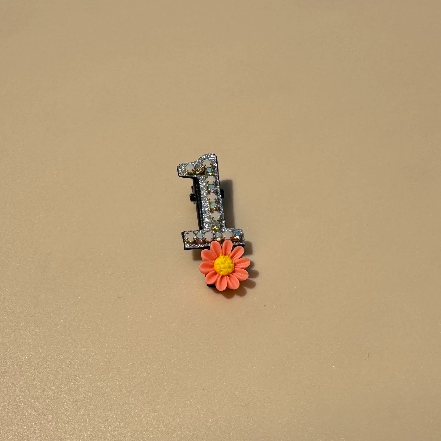 Crystal & Glitter Birthday Number Hair Clip (Custom Age)