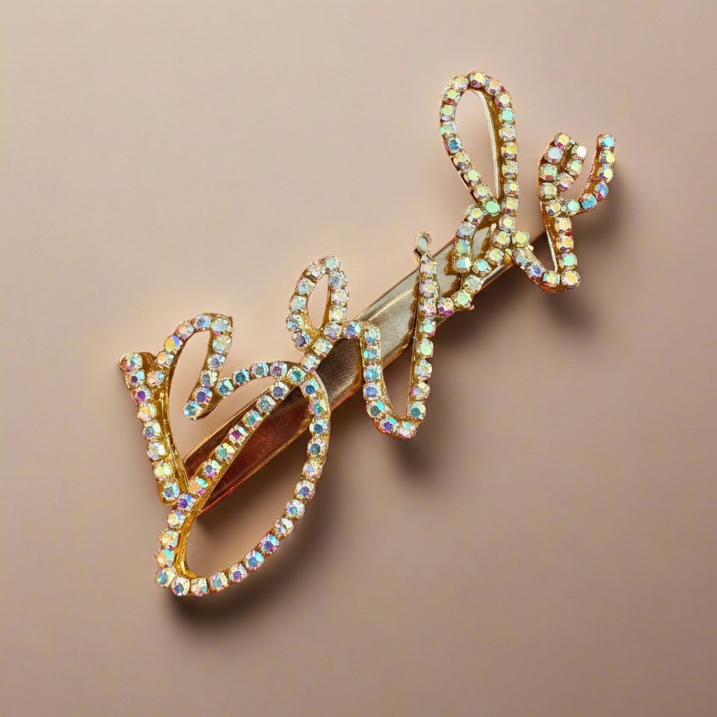 MultiColor Crystal “Bride” Hair Clip