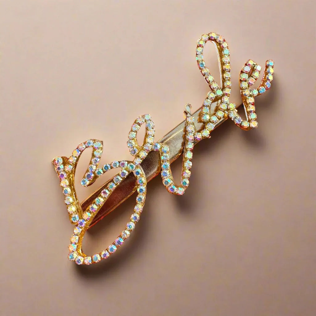 MultiColor Crystal “Bride” Hair Clip