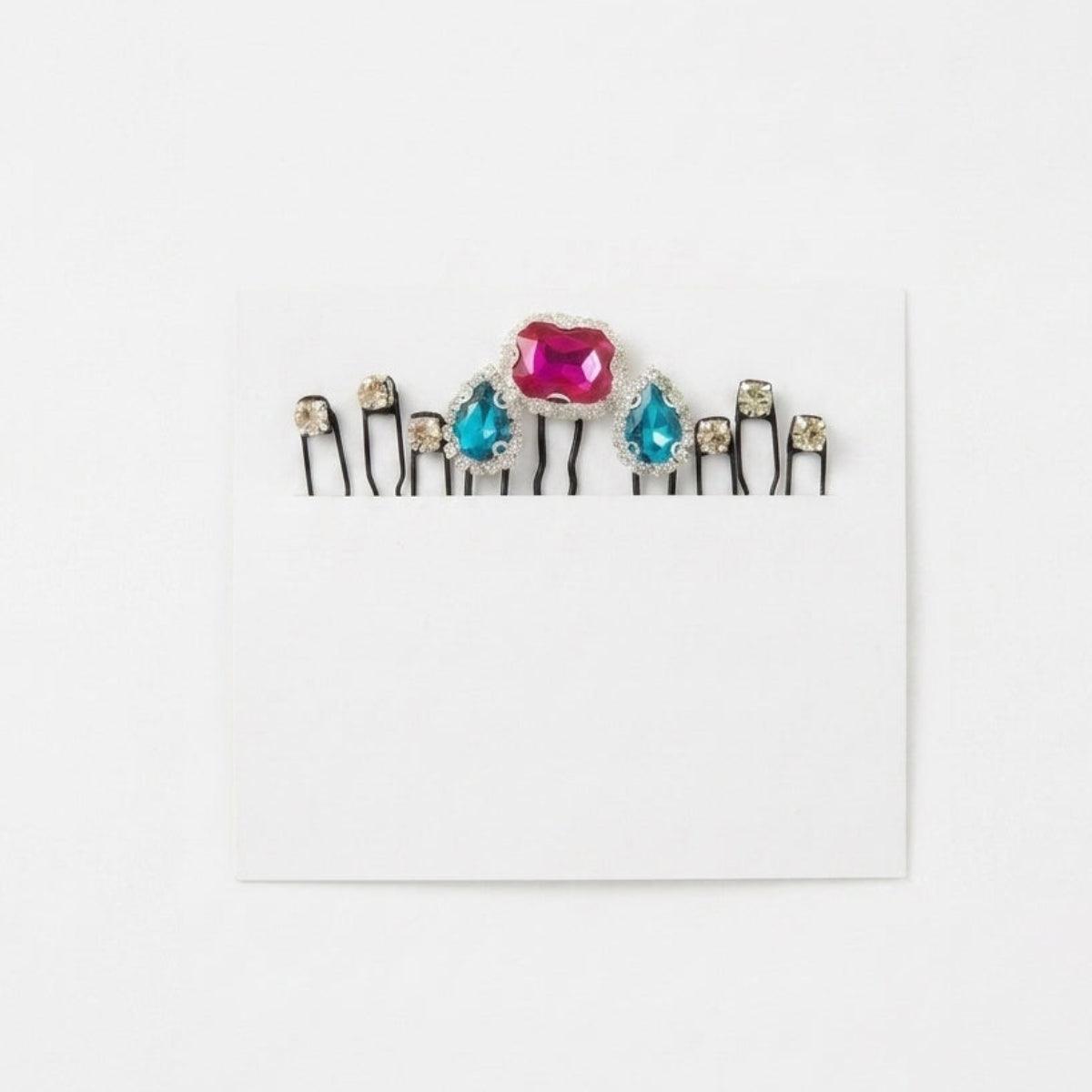 Glam Pop Crystal Hair Pin Set