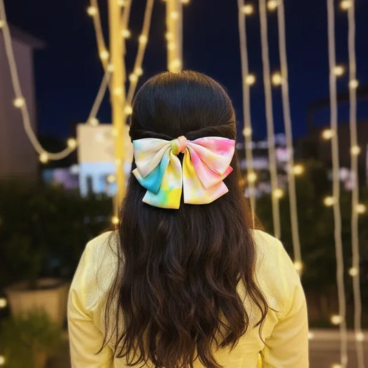 Love Splash Multicolor Hair Bow