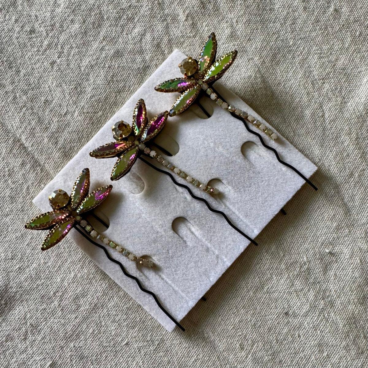 Luxe Dragonfly Hair Pins set of 3