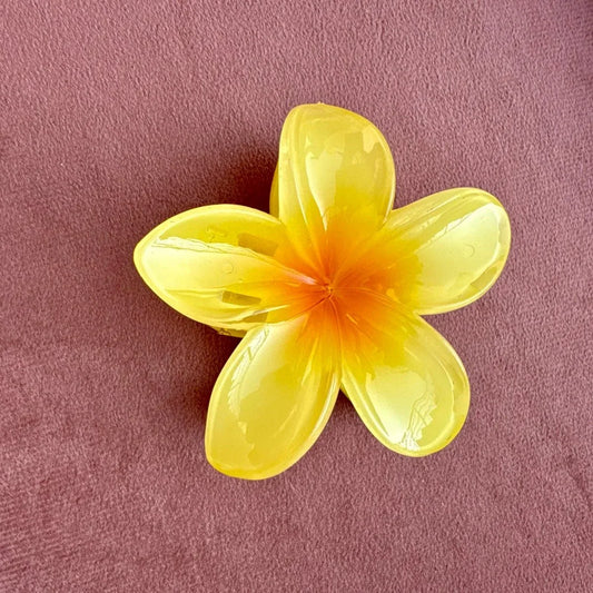 Yellow Flower Claw Clip