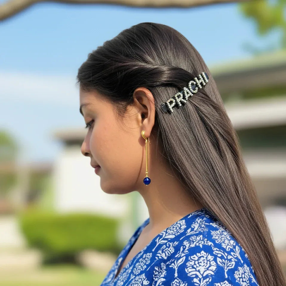 Personalized Crystal Name Hair Clip