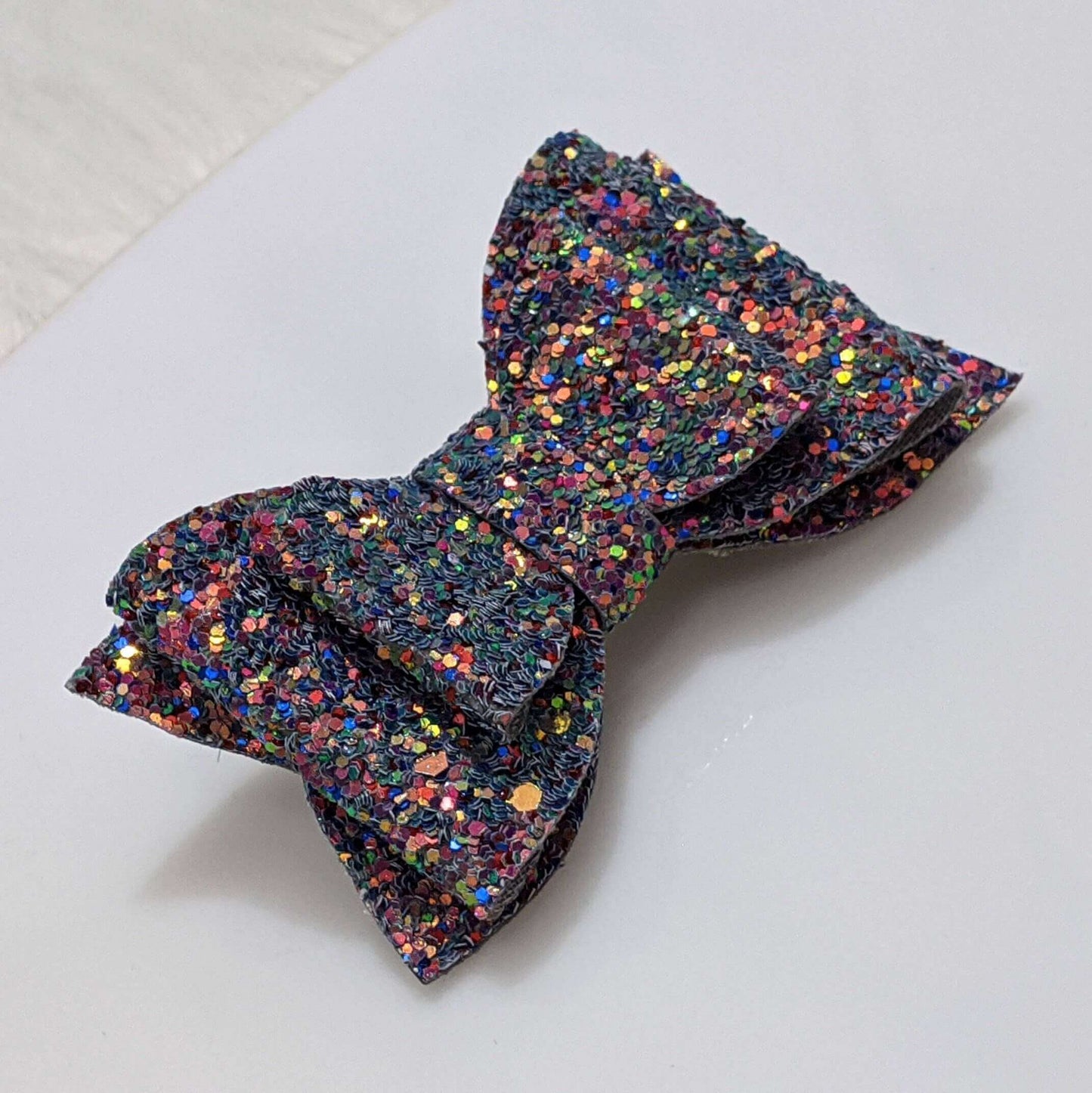 Multicoloured Glitter Bow Hair Clip Set | Designer Hair Accessories for Kids and Girls