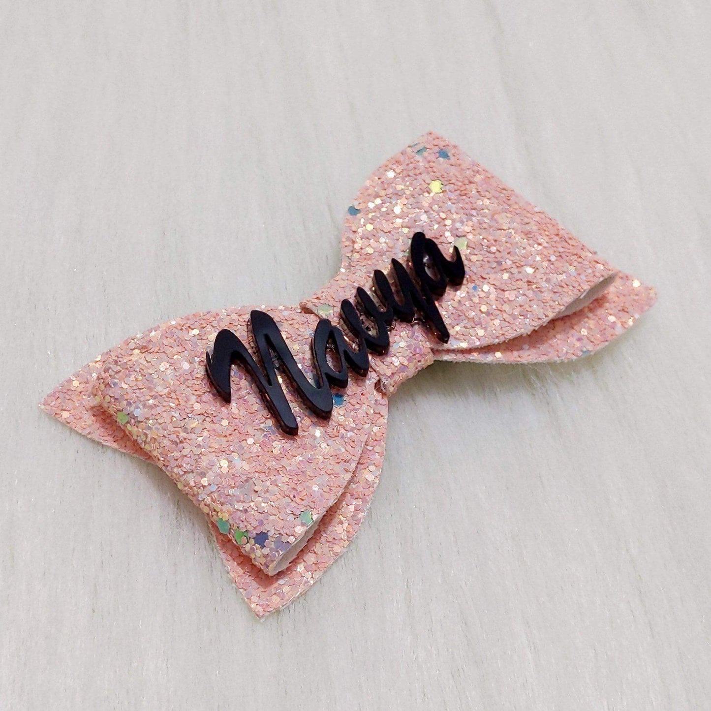 Custom Name Bow Hair Clip | Designer Personalized Hair Accessories for Kids and Girls