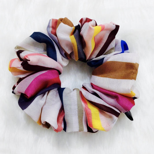 Stripes Scrunchy for Women | Premium Quality Hair Accessories
