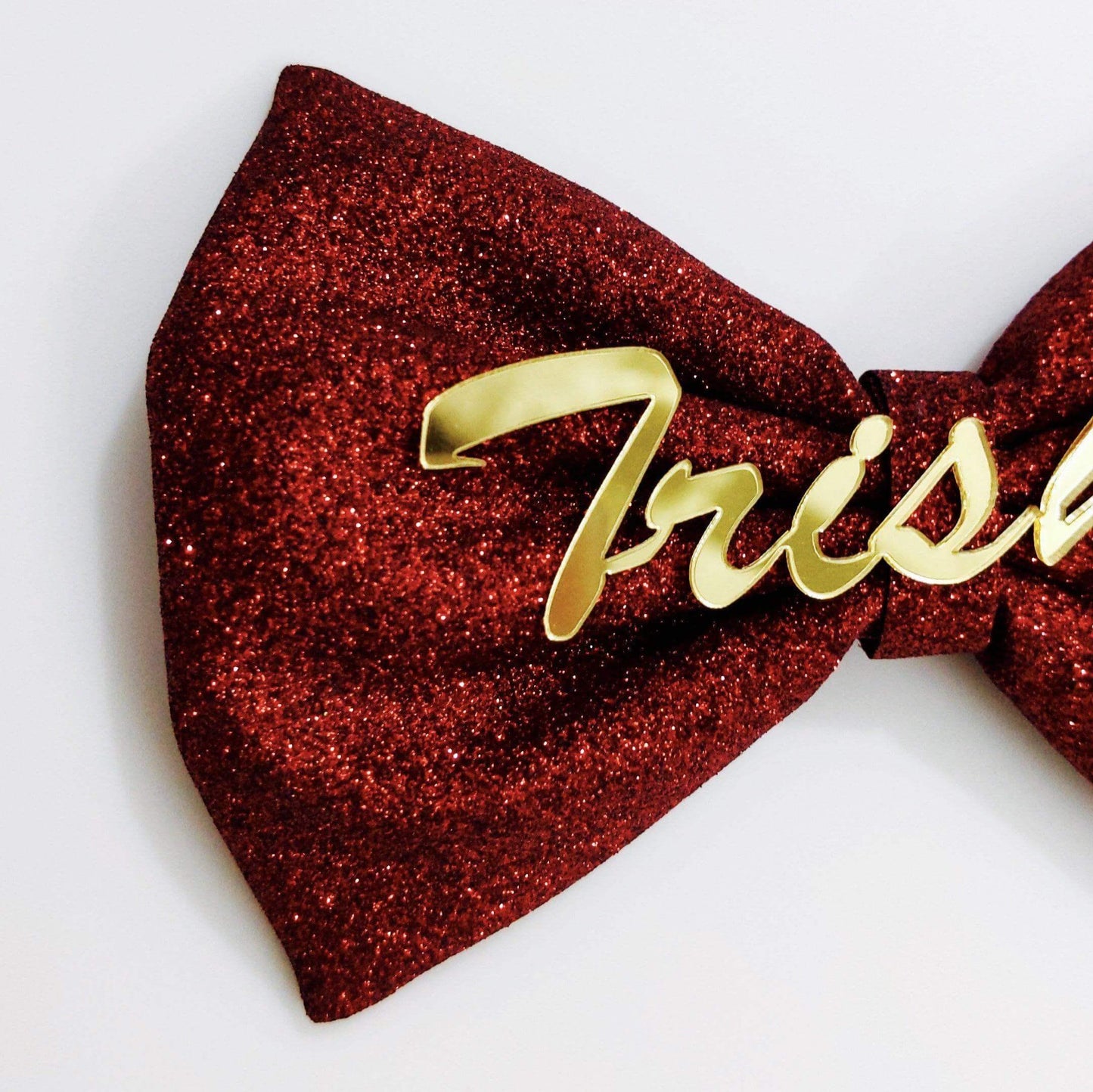 Custom Name Red Bow Hair Clip | Personalized Hair Accessory | Perfect Gift for Girls