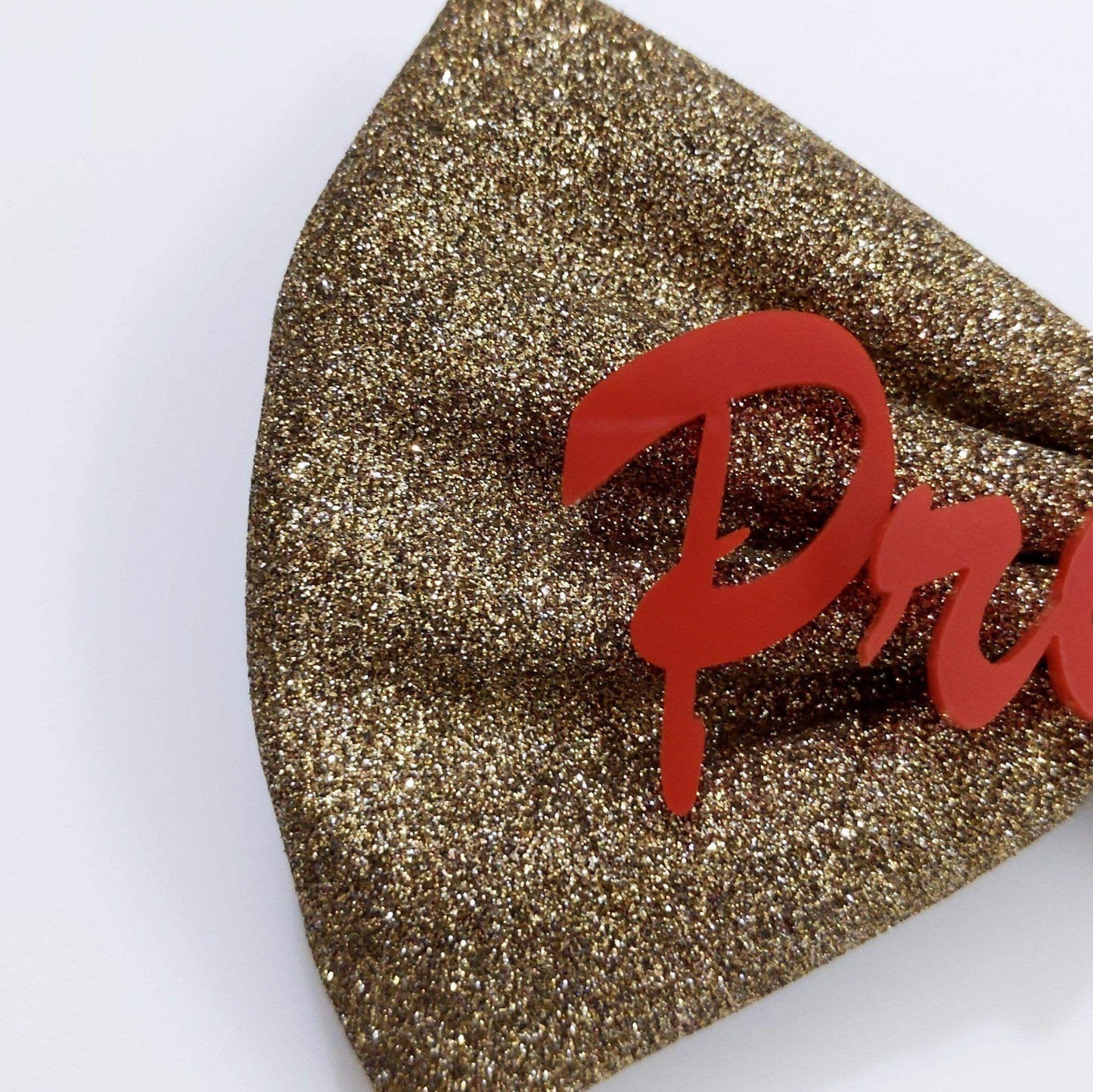 Custom Name Golden Hair Bow Clip | Personalized Gift Accessory for Girls