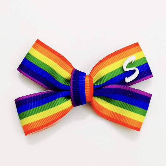 Custom Name Letter Bow Hair Clips | Acrylic | Hair Accessories for Kids & Girls