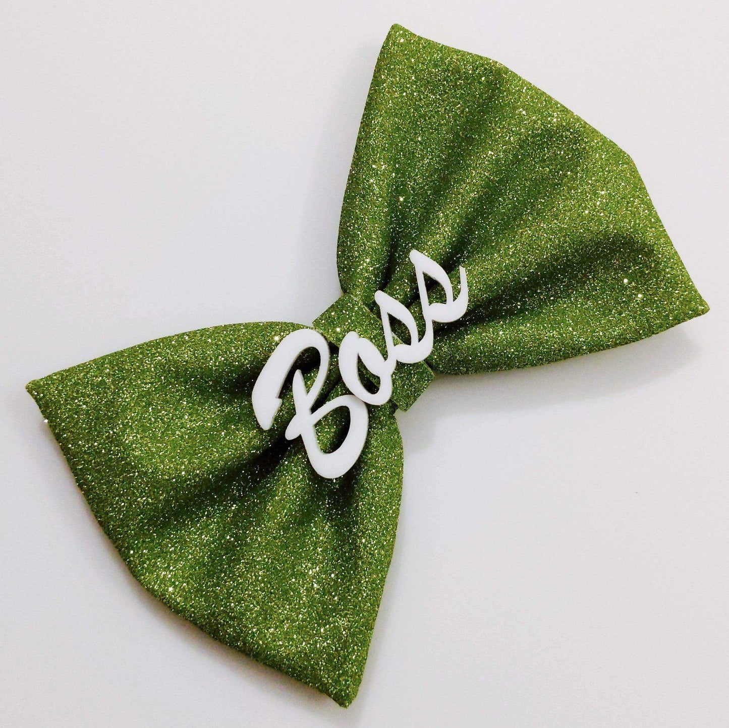 Custom Name Green Bow Hair Clip | Personalized Hair Accessory | Perfect Gift for Girls