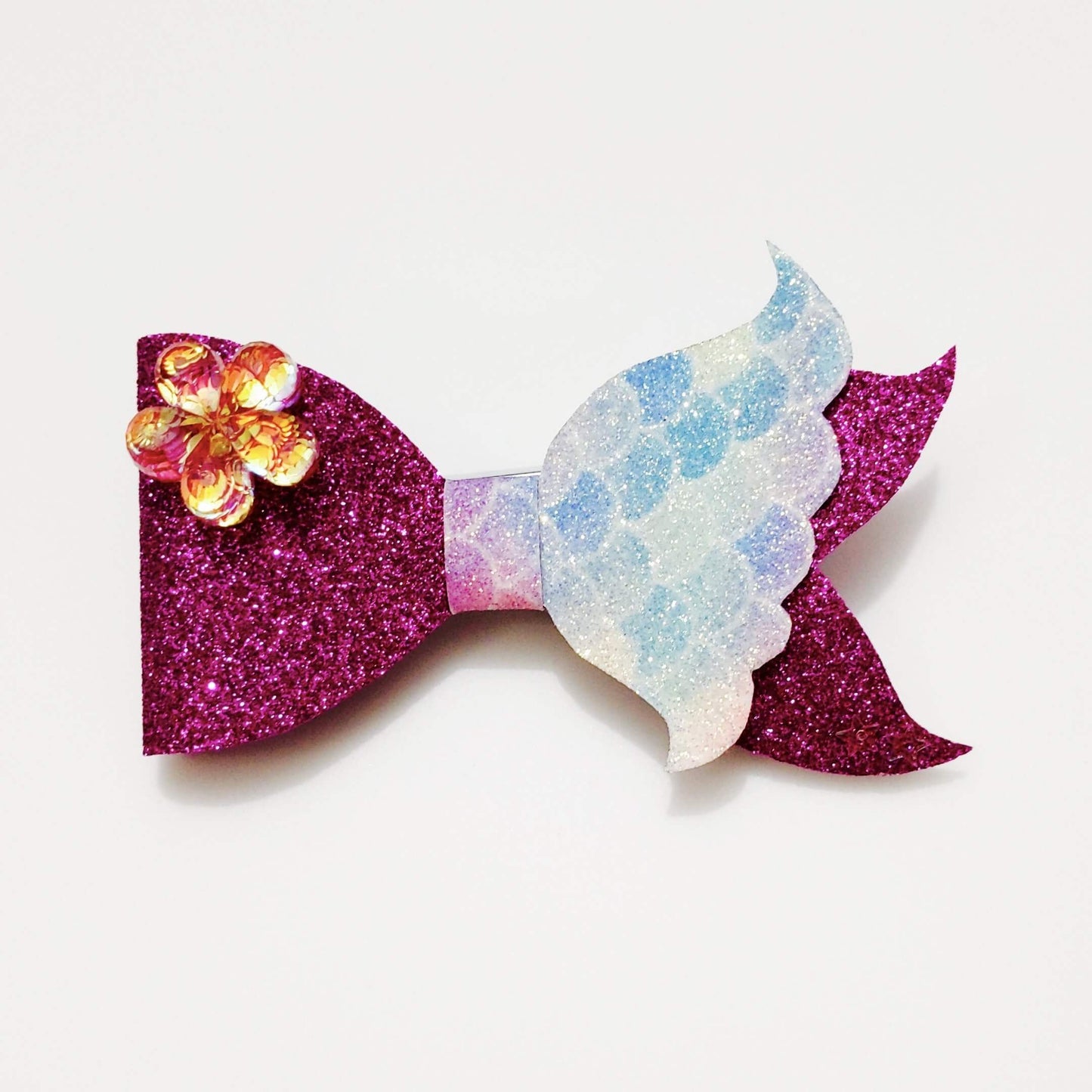 Ariel "The Little Mermaid" Bow Hair Clip | Designer Hair Accessories