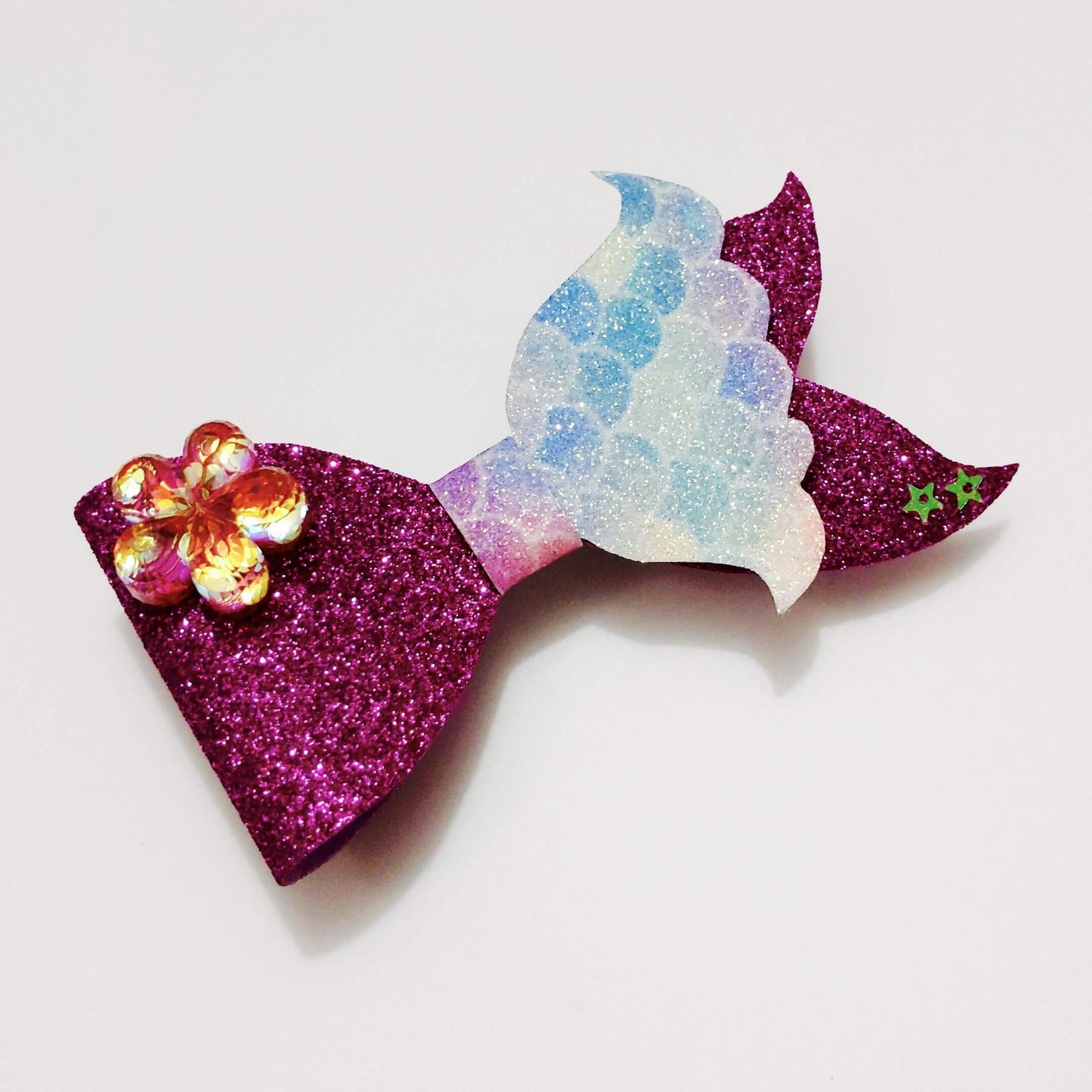 Ariel "The Little Mermaid" Bow Hair Clip | Designer Hair Accessories