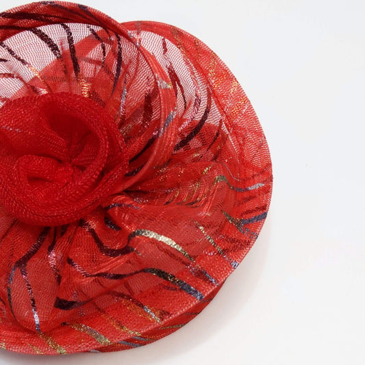 Red Fascinator Hat | Designer Headband for Baby Girl